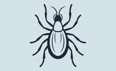 Tick insect silhouette icon