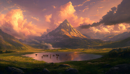Fototapeta premium Explore the wild beauty of majestic nature