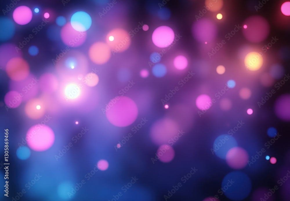 Aufkleber vibrant colorful bokeh background with soft lights and vivid circles for abstract art and creative p