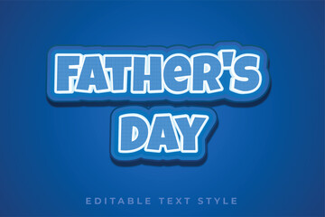 Father's day 3d text effect