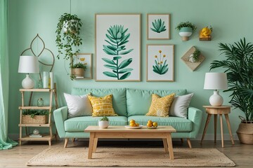 Light Mint Green Canvas Artwork for Vibrant Home Decor Ideas