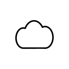 Cloud icon vector illustration. cloud sign and symbol