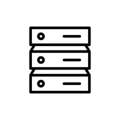 Database icon vector illustration. database sign and symbol