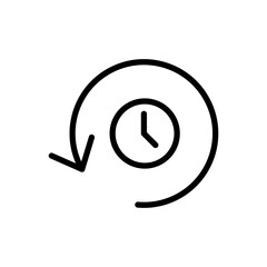 History icon vector illustration. recent event history sign and symbol