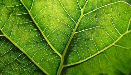 detail of a green leaf