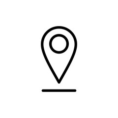 Pin icon vector illustration. Location sign and symbol. destination icon. map pin