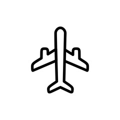 Plane icon vector illustration. Airplane sign and symbol. Flight transport symbol. Travel sign. aeroplane