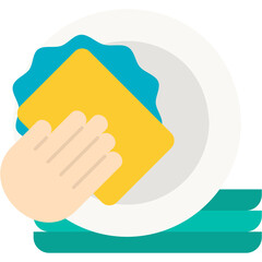 Wash Dishes Illustration