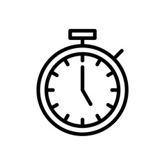 stopwatch icon vector illustration. Timer sign and symbol. Countdown icon. Period of time