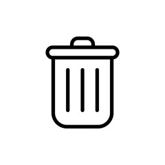 Trash icon vector illustration. trash can icon. delete sign and symbol.