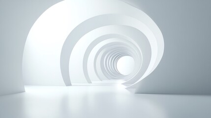 Fototapeta premium The beauty of limits, endless mathematical spirals, abstract 3D visualization