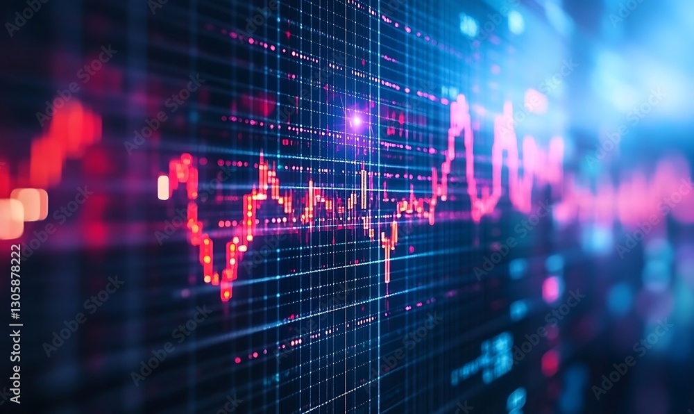 Poster A stock image featuring AI-driven financial trading concepts for modern investment strategies.