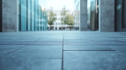 City plaza paved walkway