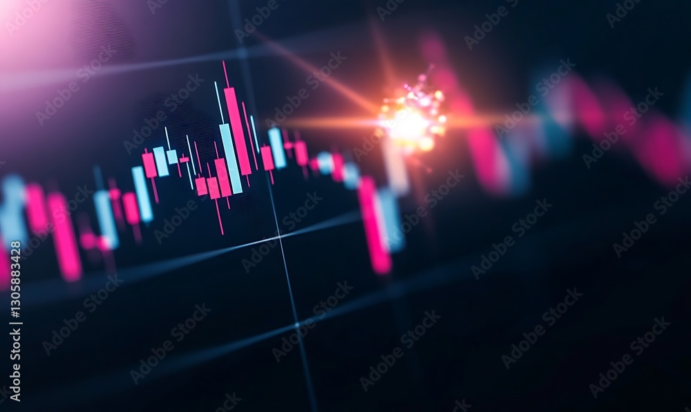 Aufkleber futuristic algorithmic concept image for cyber trade and innovation.