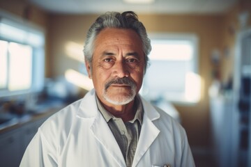 Obraz premium Portrait of a Hispanic elderly man in nursing home