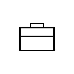 Briefcase icon logo design. suitcase sign and symbol. luggage symbol.