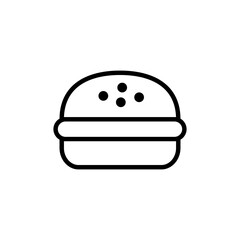 Burger icon logo design. burger sign and symbol. hamburger