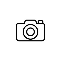 Camera icon logo design. photo camera sign and symbol. photography icon.
