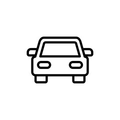 Car icon logo design. car sign and symbol. small sedan