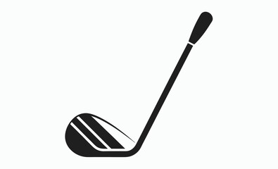 Golf club iron wedge icon, golf club iron or wedge, flat vector icon