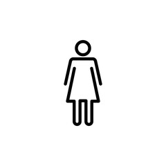 Female icon logo design. woman sign and symbol