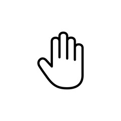 Hand icon logo design. hand sign and symbol. palm