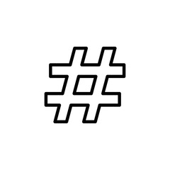 Obraz premium Hashtag icon logo design. hashtag sign and symbol