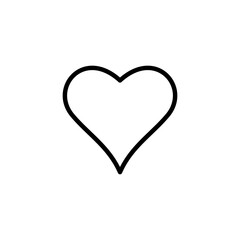 Love icon logo design. Heart sign and symbol. Like icon vector.