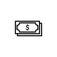 Money icon logo design. Money sign and symbol