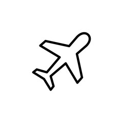 Plane icon logo design. Airplane sign and symbol. Flight transport symbol. Travel sign. aeroplane