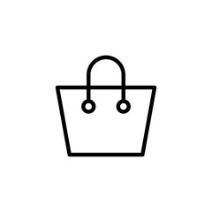 Shopping bag icon logo design. shopping sign and symbol