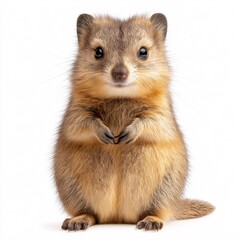 Obraz premium Adorable Small Mammal: The Cutest Fur-Covered Rodent in Wildlife Portrait