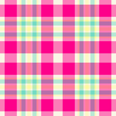 Arabic textile background fabric, serene pattern texture seamless. Official check tartan vector plaid in light and naughty pink colors.