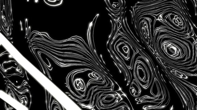 VJ ノイズ サイケデリック マーブル 白黒 [ループ対応] [別Verあり]