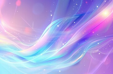 Obraz premium Colorful abstract waves with sparkles and light.