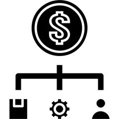 Obraz premium Cost Structure Icon