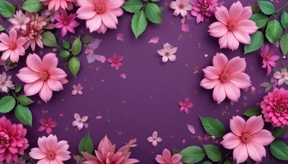 Floral arrangement nature digital art vibrant colors aesthetic beauty