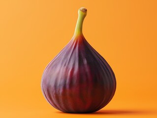 Fototapeta premium Vibrant Organic Fig: Ripe, Juicy & Sweet Summer Fruit Isolated for Healthy Cuisine and Nutrition