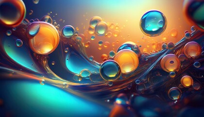 Fototapeta premium abstract water bubbles background