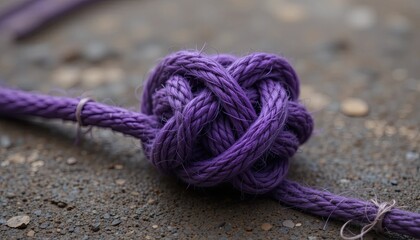 Knot tying demonstration outdoors photography textured surface close-up craftsmanship