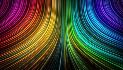 Moving multicolored stripes. Abstract  striped background. Seamless loop video. 