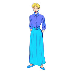 Women shirt fashion woman illustration vector