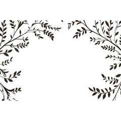 Leaf Border Clipart illustration graphics design vector