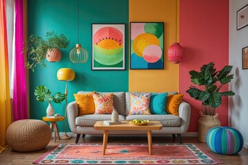 Melon Inspired Wall Art with Vibrant Hues for Lively Home Decor