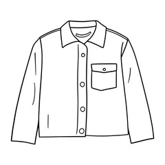 Jacket art clothing drawing vector