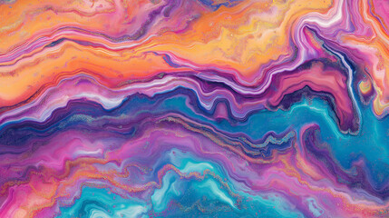 Illustration of various multi-colored veins.