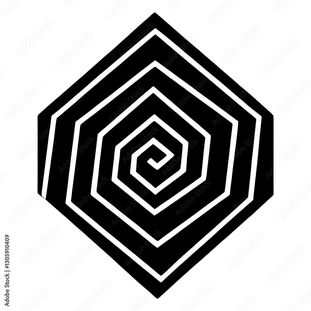 Poster abstract geometric shapes pattern design black vector