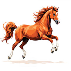 Obraz premium horse vector illustration