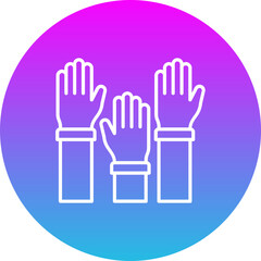 Obraz premium Raise Hand Icon
