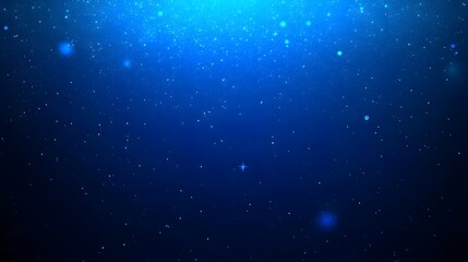 Fototapeta premium Stunning Blue Night Sky with Glimmering Stars and Sparkling Dust